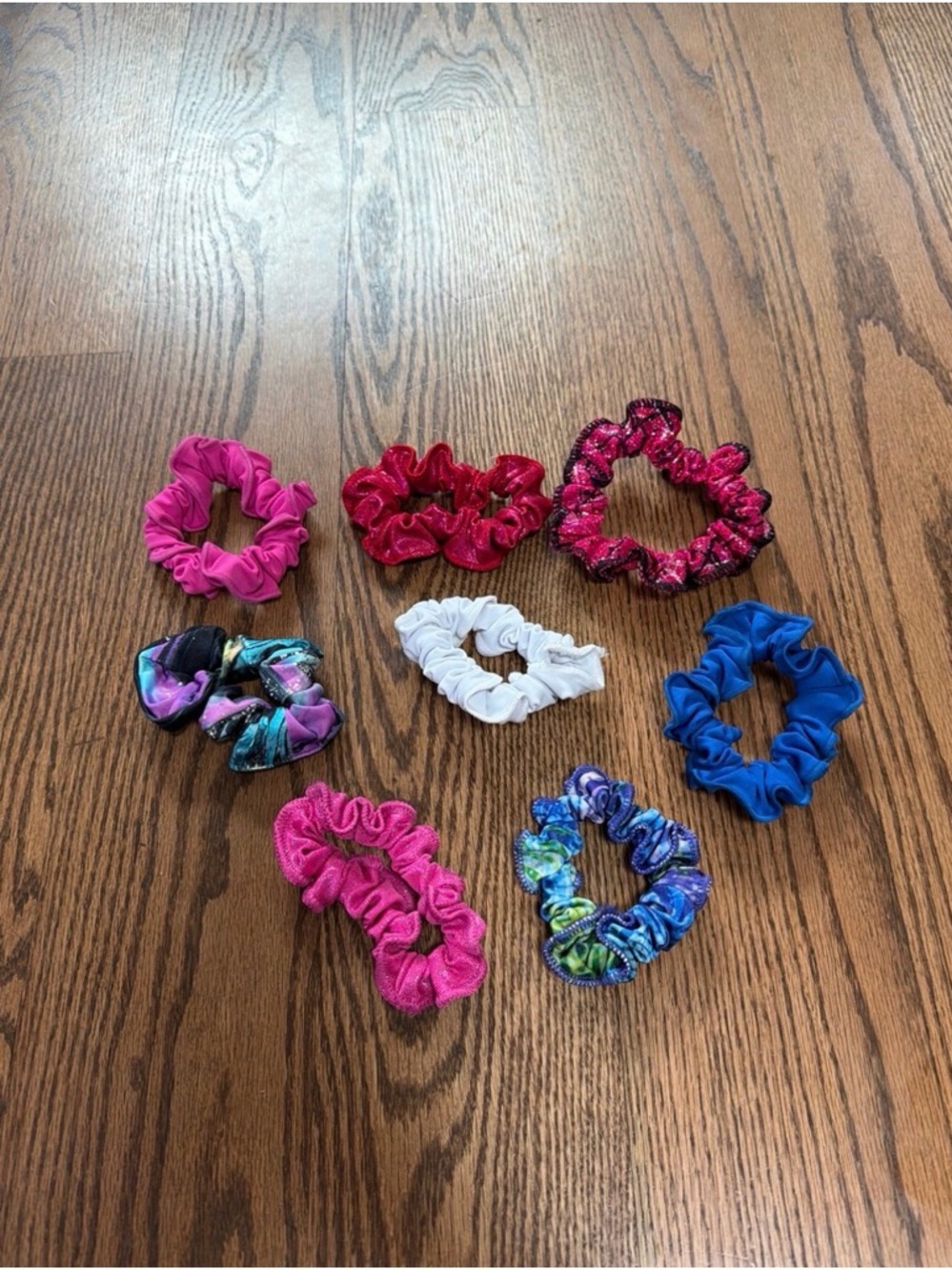 Gymnastics leotard scrunchies